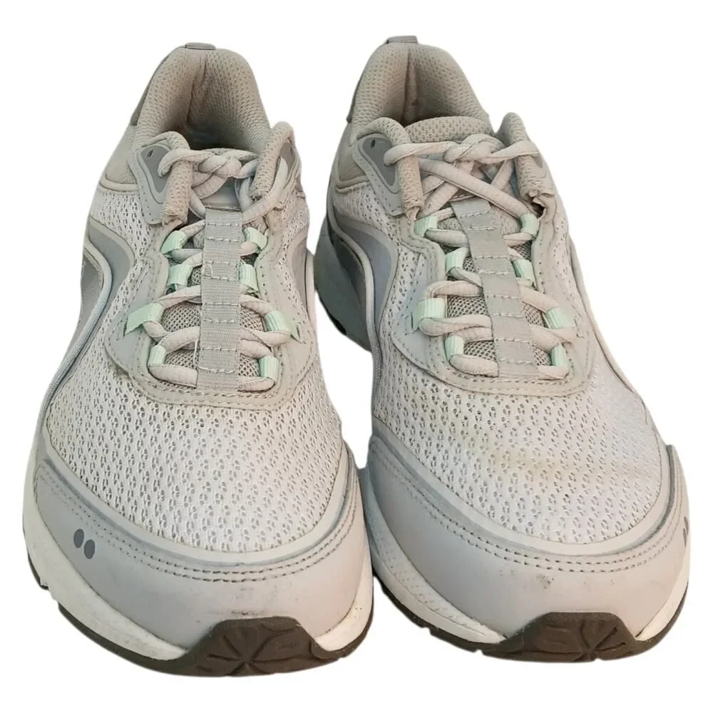 Ryka Belong Women's Walking Sneakers White Gray - Size 8.5M